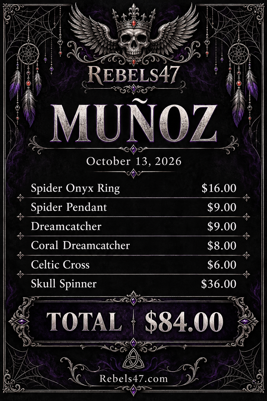 Munoz sent 84
