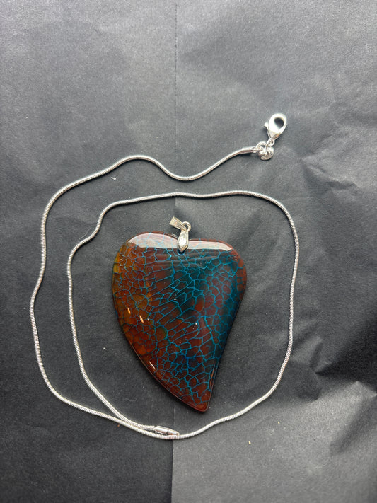 67 Stone Pendant (ss bail & comes with ss chain)