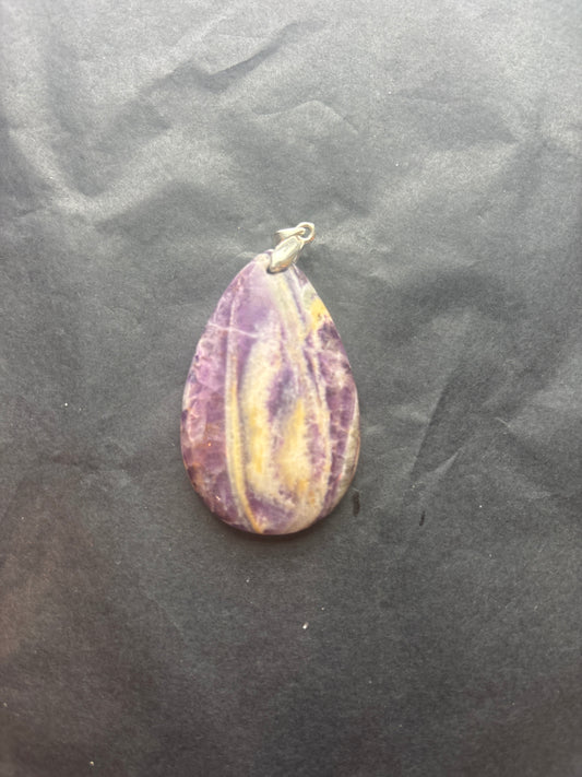 37 Stone Pendant (ss bail & comes with ss chain)