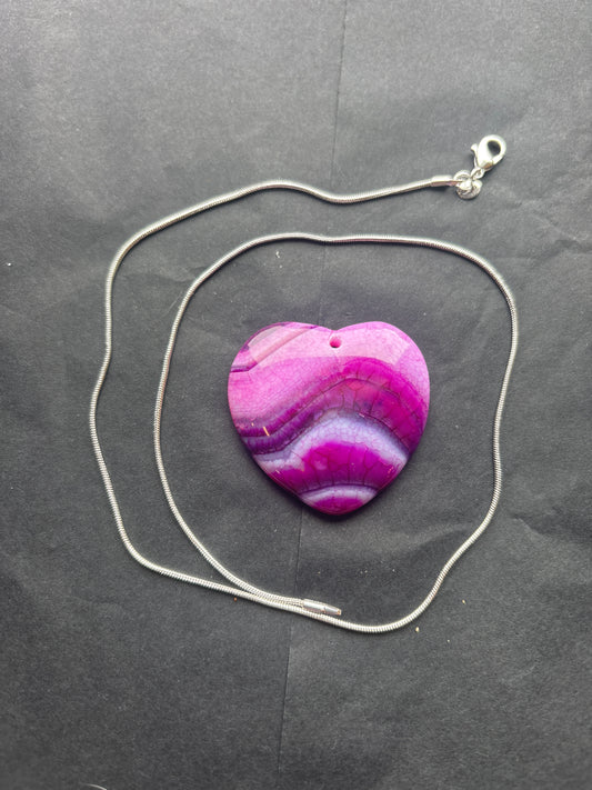 62 Stone Pendant (ss bail & comes with ss chain)