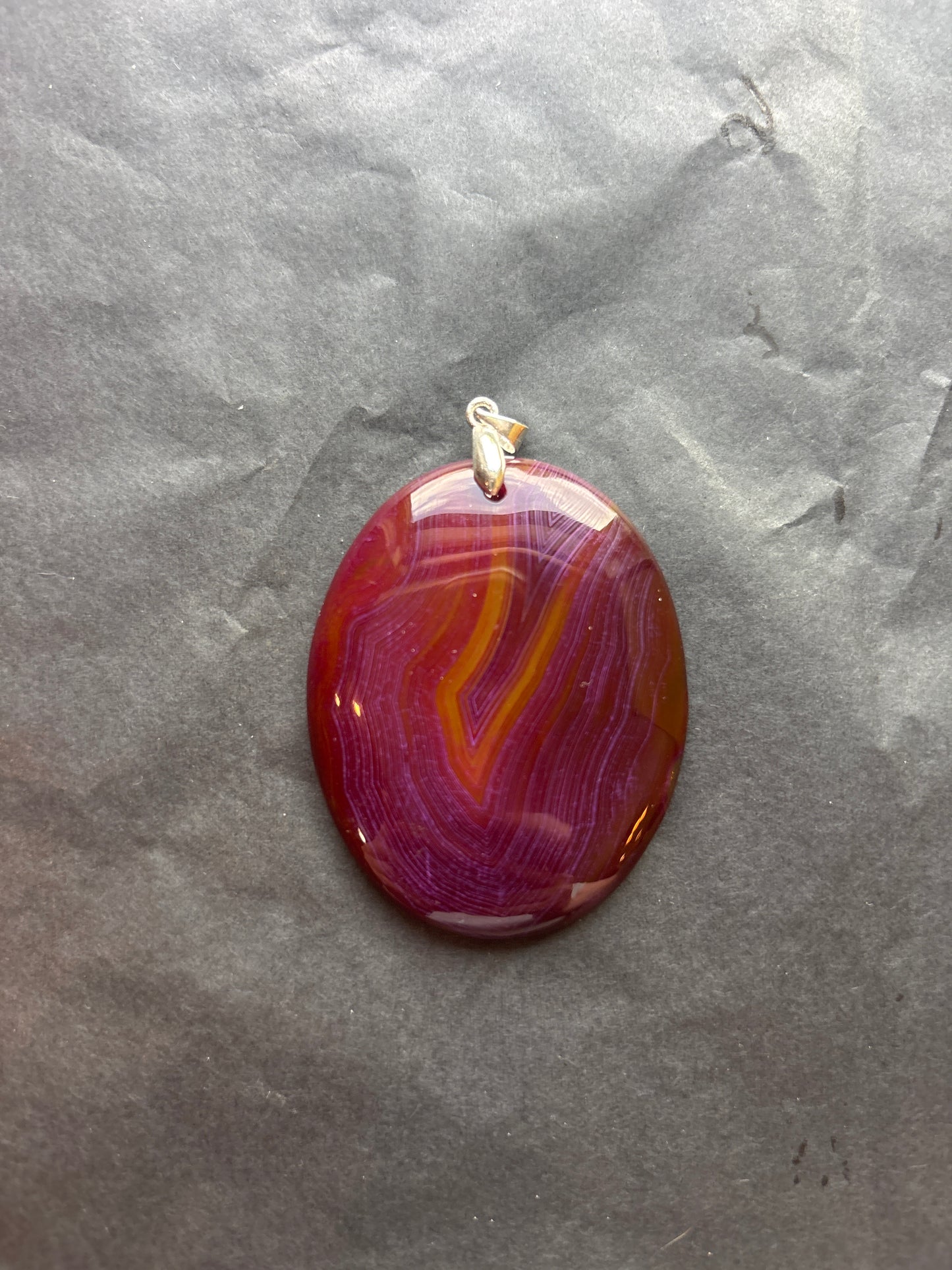 22 Stone Pendant (ss bail & comes with ss chain)