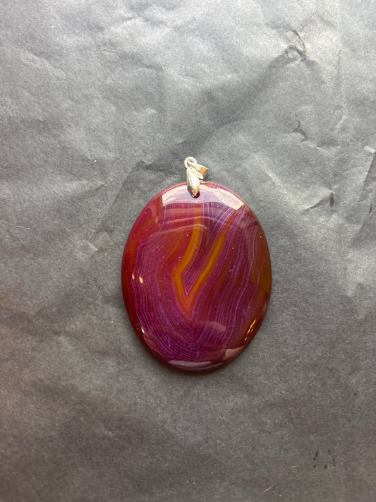 22 Stone Pendant (ss bail & comes with ss chain)