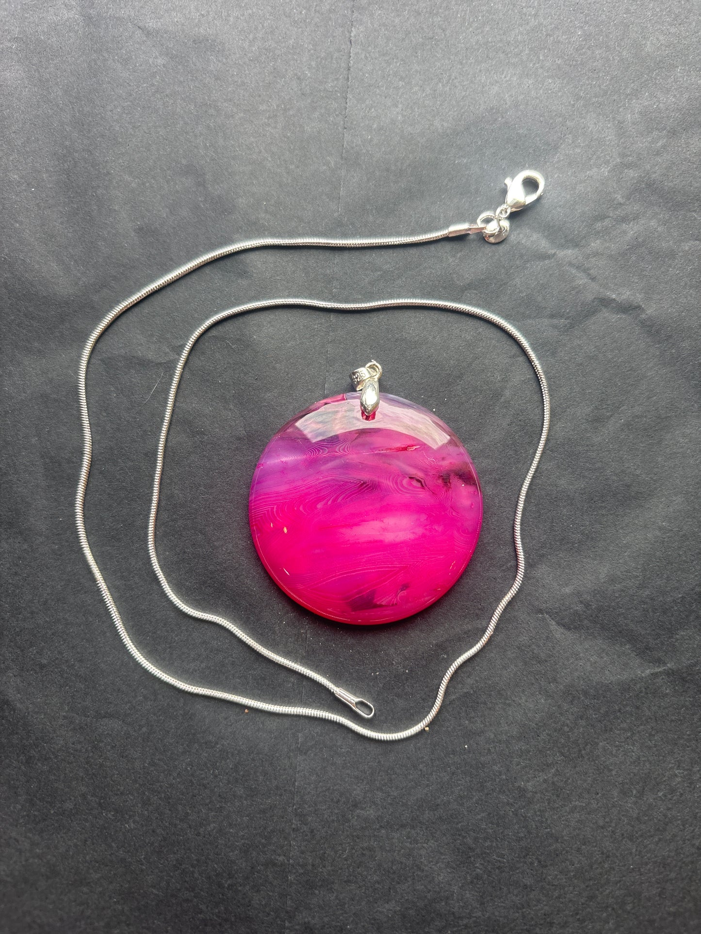 54 Stone Pendant (ss bail & comes with ss chain)