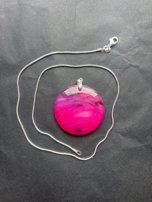 54 Stone Pendant (ss bail & comes with ss chain)