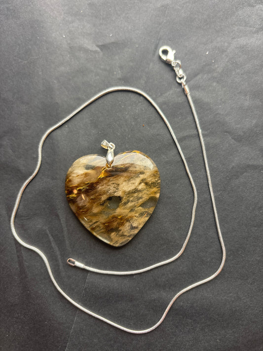 74 Stone Pendant (ss bail & comes with ss chain)