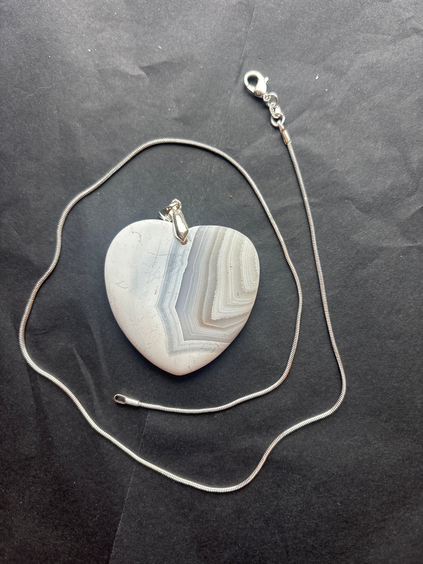 76 Stone Pendant (ss bail & comes with ss chain)