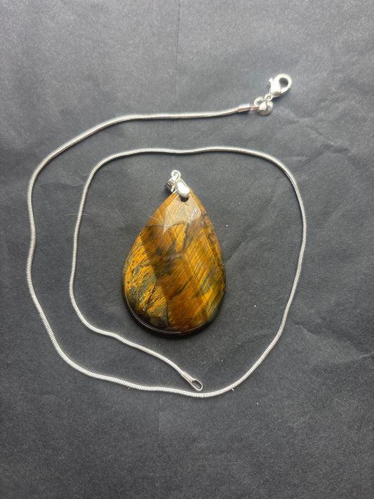 52 Stone Pendant (ss bail & comes with ss chain)