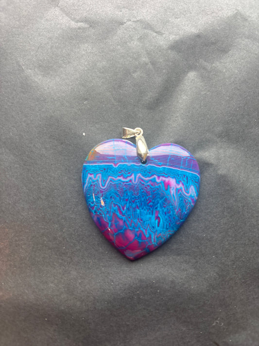 25 Stone Pendant (ss bail & comes with ss chain)