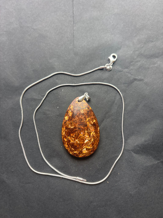 64 Stone Pendant (ss bail & comes with ss chain)