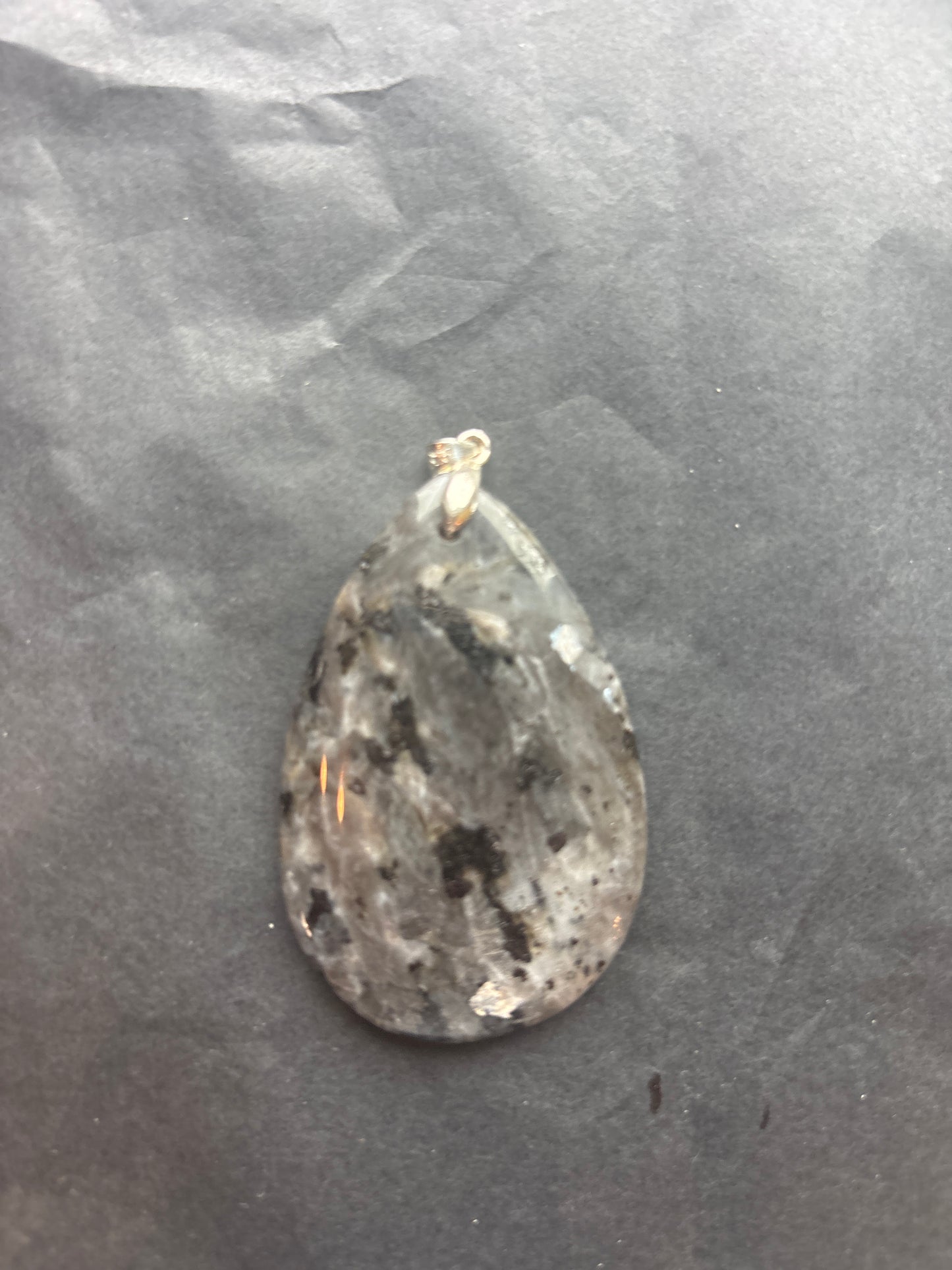 34 Stone Pendant (ss bail & comes with ss chain)