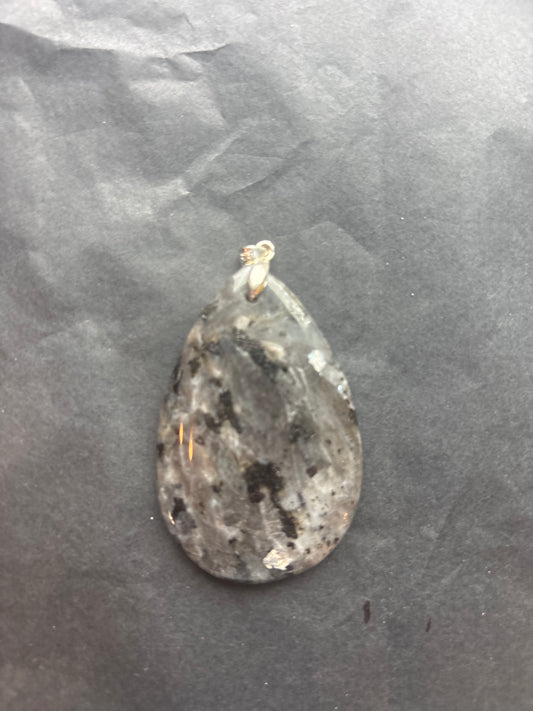 34 Stone Pendant (ss bail & comes with ss chain)