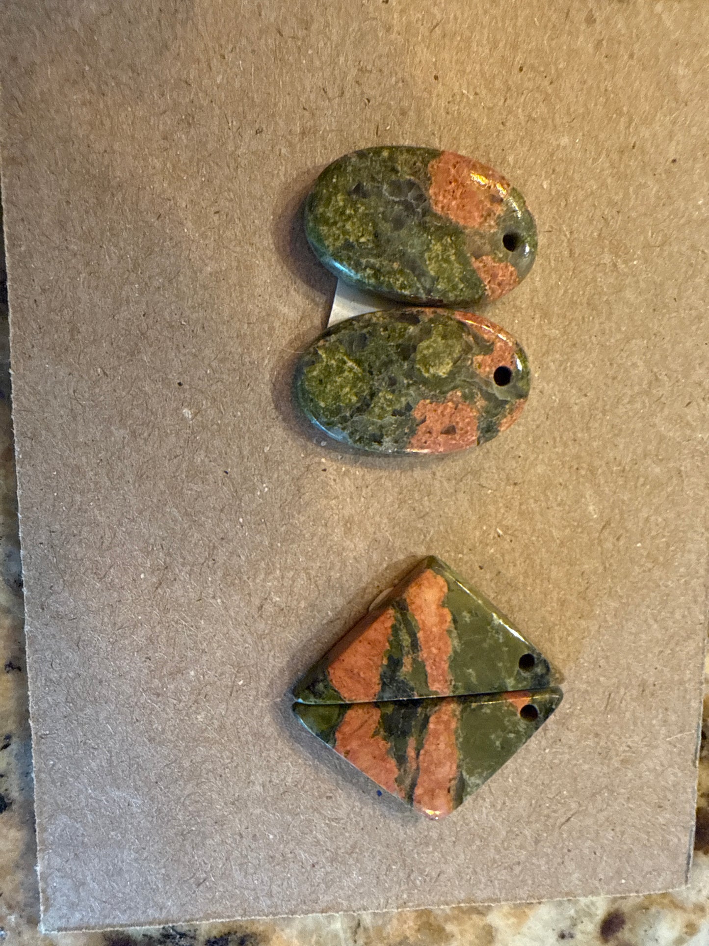Bruce Unakite drilled pairs