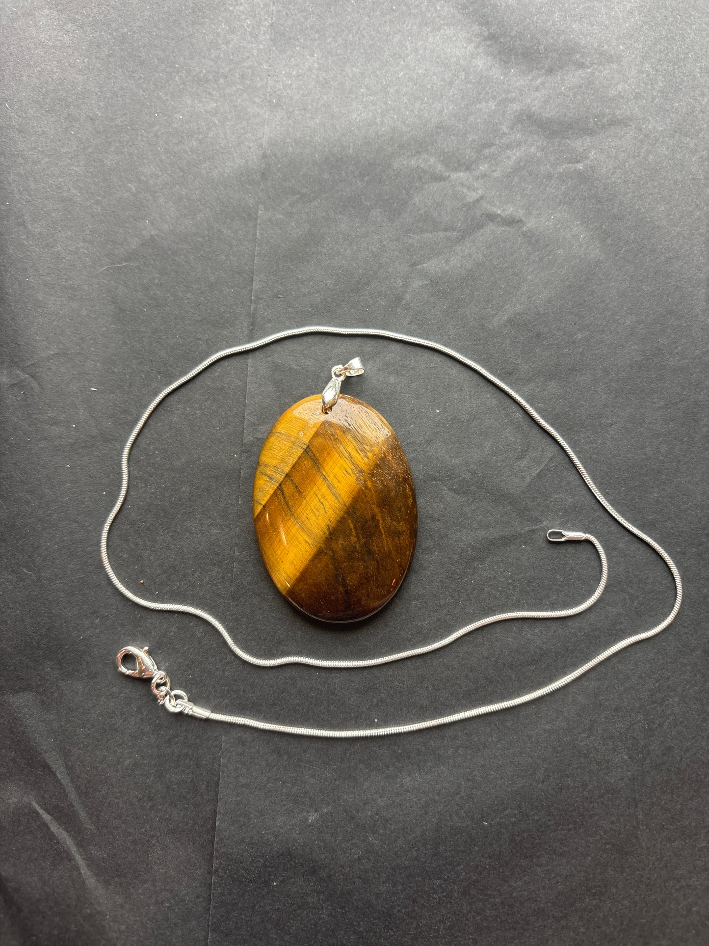 95 Stone Pendant (ss bail & comes with ss chain)