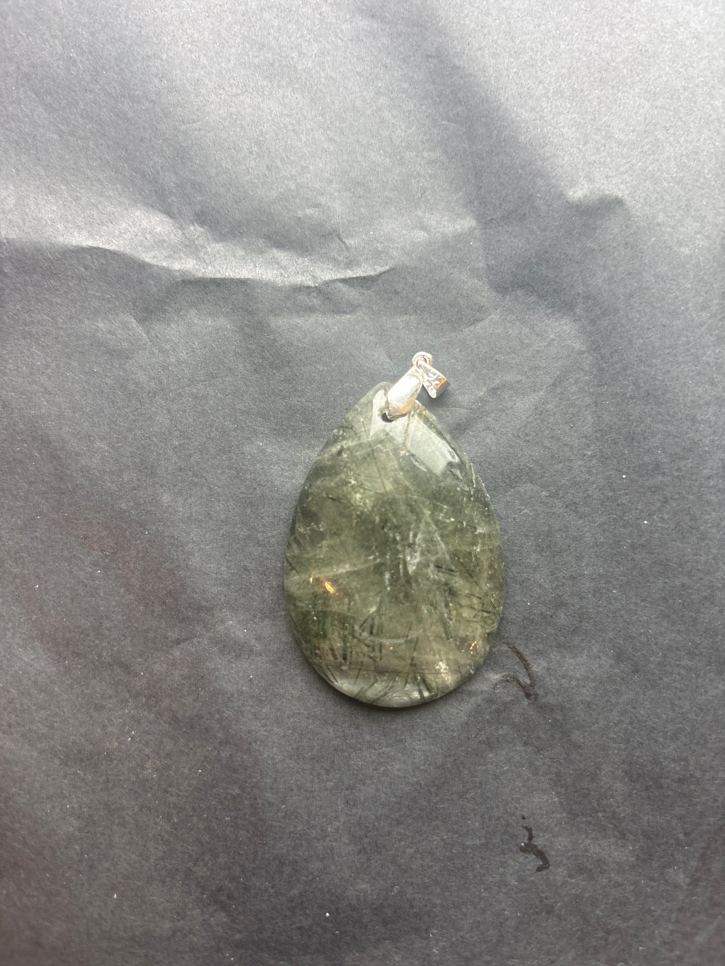 30 Stone Pendant (ss bail & comes with ss chain)
