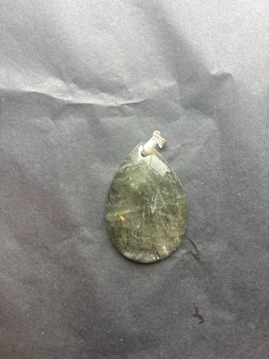 30 Stone Pendant (ss bail & comes with ss chain)