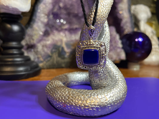 Marsha. Lapis pendant