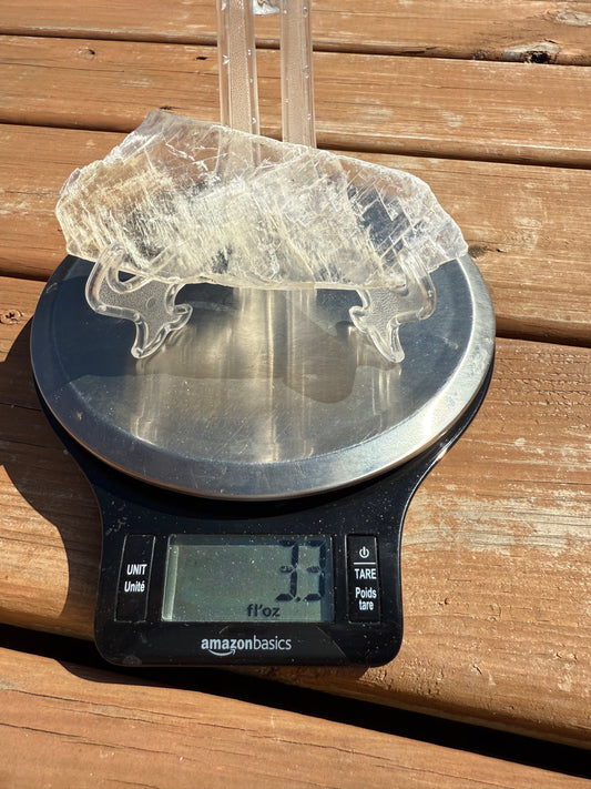 Available Golden Feather Selenite Q