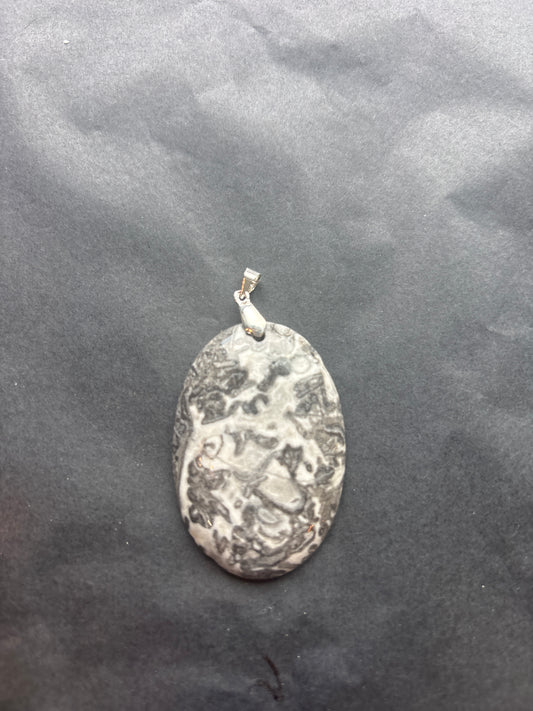 26 Stone Pendant (ss bail & comes with ss chain)