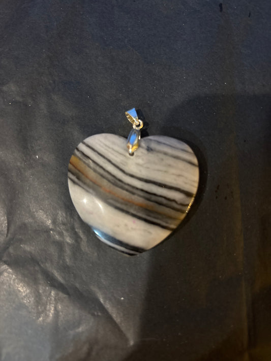 44 Stone Pendant (ss bail & comes with ss chain)