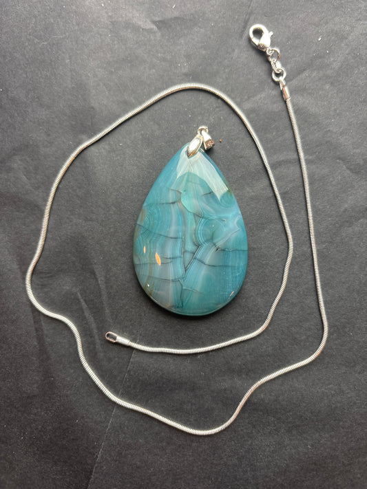 72 Stone Pendant (ss bail & comes with ss chain)